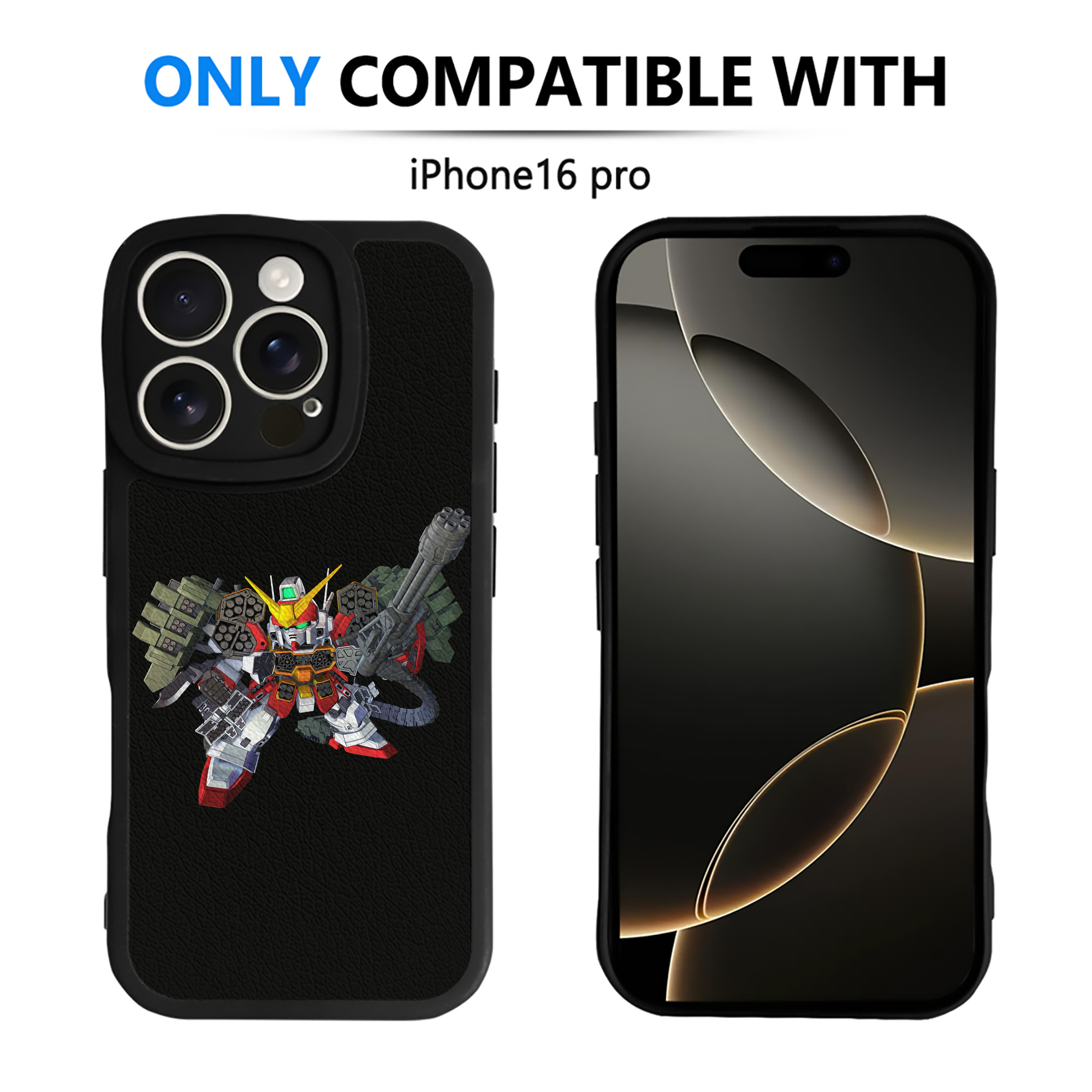 （画像用） 機動戦士ガンダム Mobile Suit Gundam 【iPhone 16シリーズ対応】シリコンスマホケース（レザー調） 材質：シリコン